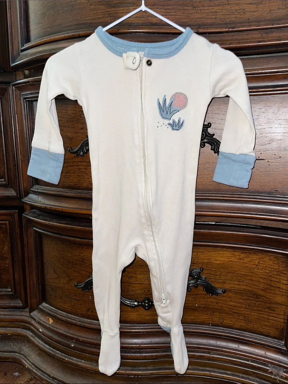L’ovedbaby- Appliqué zipper footie